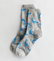 New Look Grey Dolphin Socks